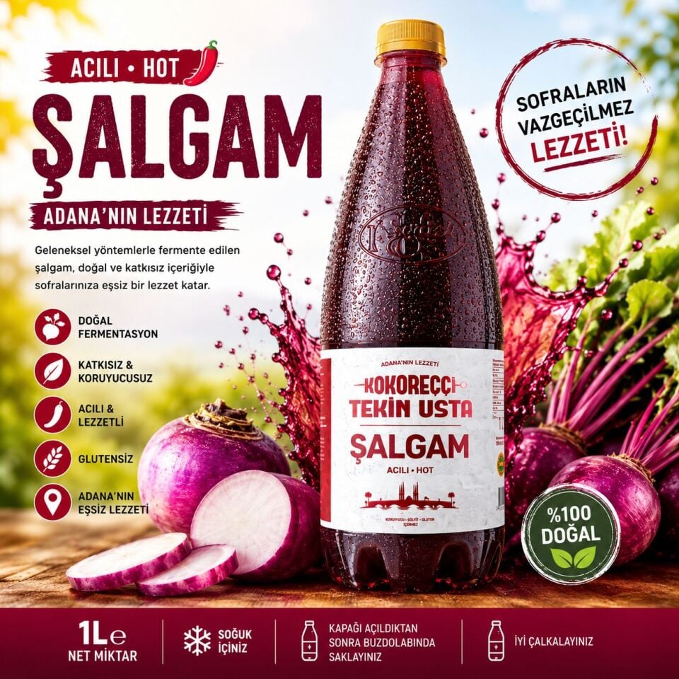 ÖZEL ÜRETİM ADANA ŞALGAM 1 LT